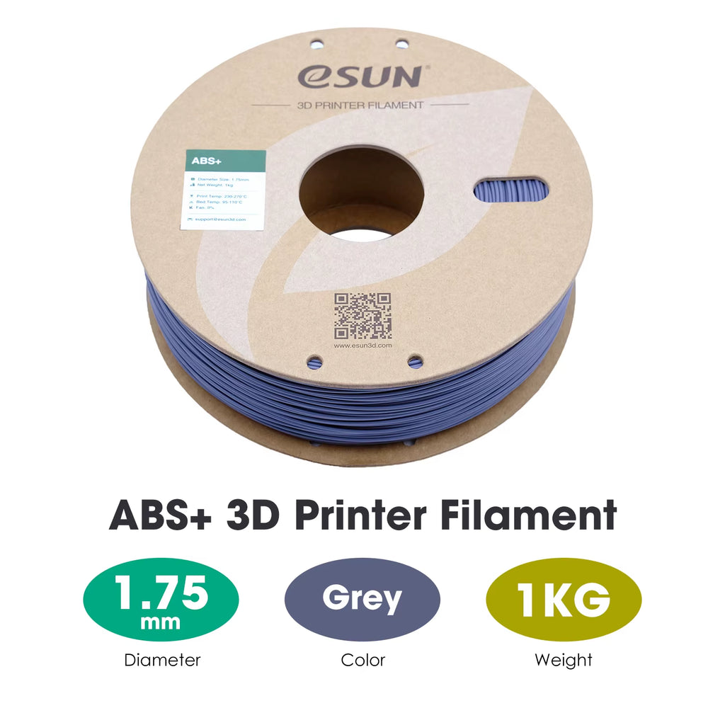 3D Printer Filament 1.75Mm 1KG ABS+ 3D Plastic Printing Filament 2.2 LBS Spool 3D Printing Material for 3D Printer