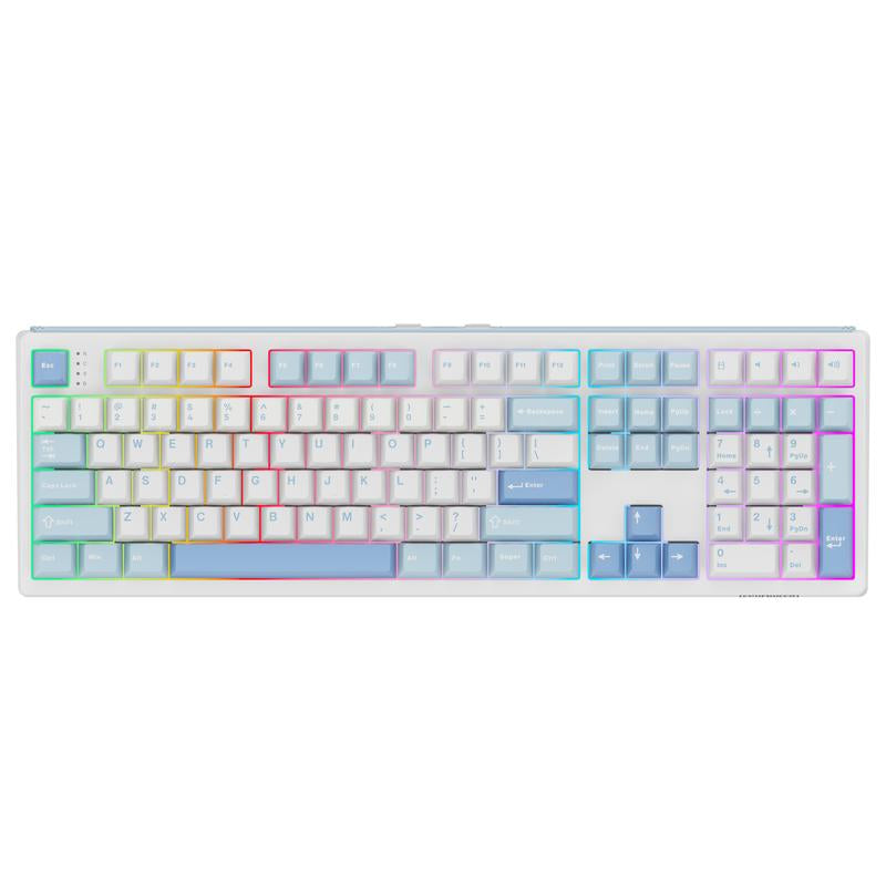 EPOMAKER TH108 Wireless Mechanical Keyboard - 108 Keys, Hot Swappable, RGB Backlit, Tri-Mode Connectivity for PC/Mac/Linux - Perfect for Gaming & Office Use!