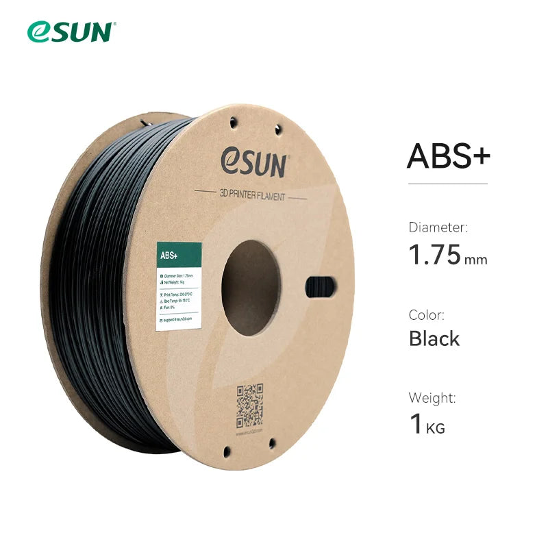 3D Printer Filament 1.75Mm 1KG ABS+ 3D Plastic Printing Filament 2.2 LBS Spool 3D Printing Material for 3D Printer