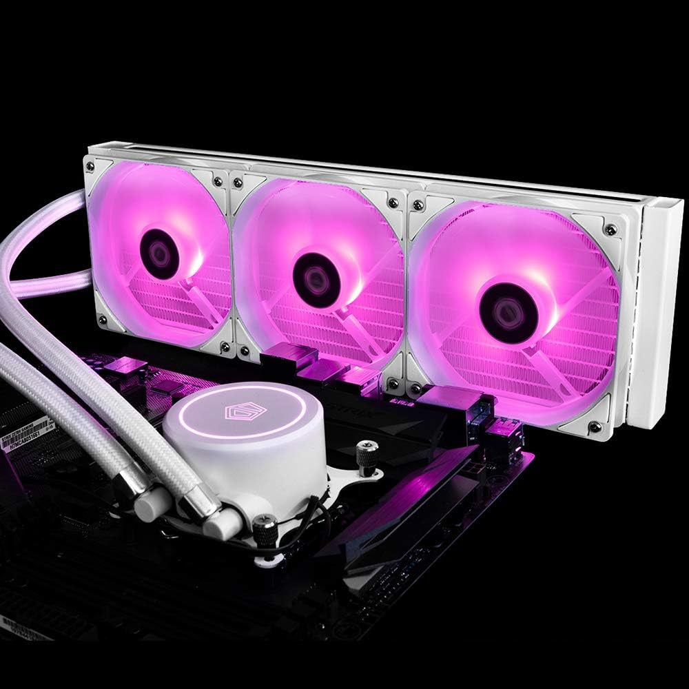 AURAFLOW X 360 RGB AIO Liquid CPU Cooler - 360mm with 3x 120mm RGB Fans for Intel & AMD