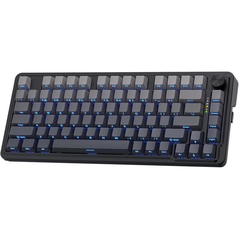 Redragon K673 GB Wireless RGB Gaming Keyboard - 75% Compact Mechanical with Hot-Swap, Dedicated Knob, and 5-Layer Noise Dampening