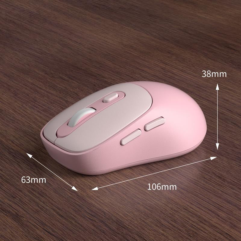 Magegee V100 Wireless Mouse, 2.4Ghz Connection, 3 Level Adjustable DPI, Ergonomic Design, AA Battery (Replaceable),Anti-Skid Rubber Scroll Wheel, Silent Click, Lightweight and Portable Wireless Mouse with 6 Buttons for Gaming/Office