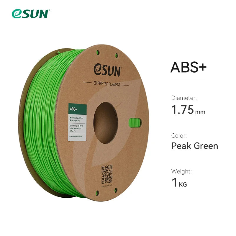 3D Printer Filament 1.75Mm 1KG ABS+ 3D Plastic Printing Filament 2.2 LBS Spool 3D Printing Material for 3D Printer