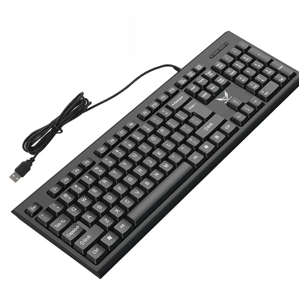 104 Keys Wired Keyboard RGB Colorful Gaming Keyboard Mechanical Feel Keyboard Standard Keyboard for Windows Laptop Computer
