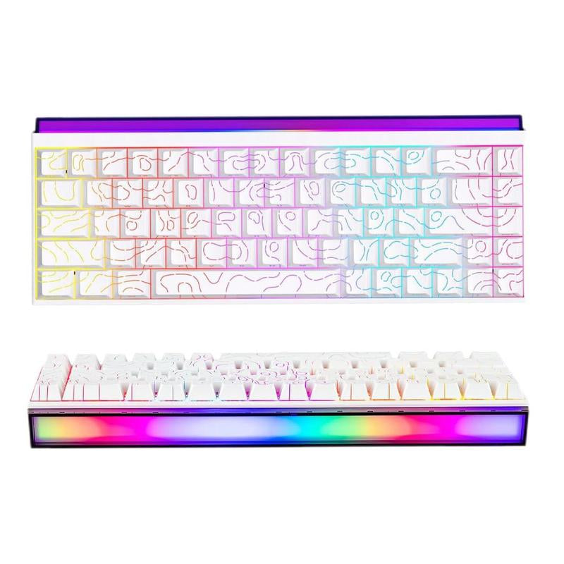 [Black Friday]Ajazz NK68 60% Wired Gaming Keyboard, RGB Backlighting, Mini Size, Portable, 68 Keys, Compatible with Pc/Mac, Christmas Gift