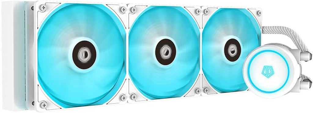 AURAFLOW X 360 RGB AIO Liquid CPU Cooler - 360mm with 3x 120mm RGB Fans for Intel & AMD