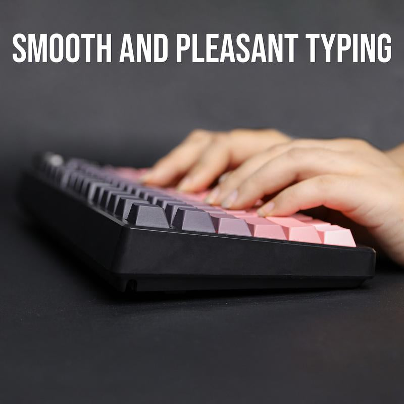 Epomaker HE75 75% Wireless Mechanical Keyboard - RGB Backlight, Metal Knob, Tri-Mode Connectivity for Gaming on Mac/Win