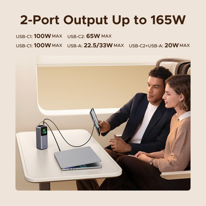 UGREEN Nexode Power Bank 20000Mah 165W with Built-In Retractable USB C Cable Laptop Travel Portable Charger, 100W Input, Fast Charging for Macbook Pro/Air/Iphone 17 16/Ipad Pro/Galaxy S25 Ultra/Dell/Hp and More Tiktokshopblackfriday ,Tiktokshopcybermonday