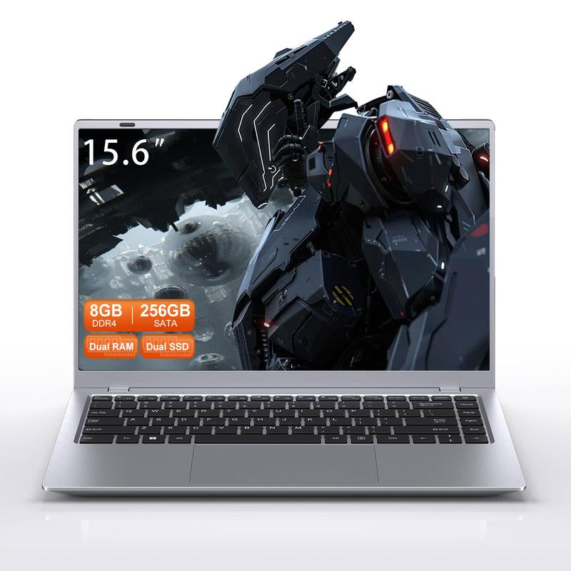 Sleek 15.6" Business Laptop - AMD 3020E, 8GB RAM, 256GB SSD, Fingerprint Recognition & Backlit Keyboard