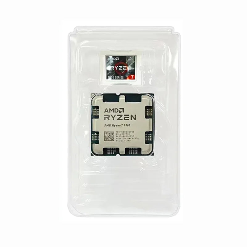 Ryzen 7 7700 5.3GHz 8-Core Gaming CPU with Integrated Graphics - 16 Threads, 40MB Cache, 65W TDP, AM5 Socket