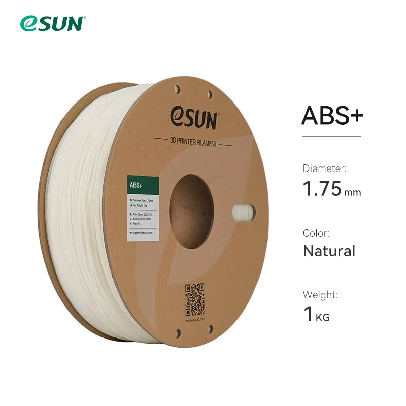 3D Printer Filament 1.75Mm 1KG ABS+ 3D Plastic Printing Filament 2.2 LBS Spool 3D Printing Material for 3D Printer