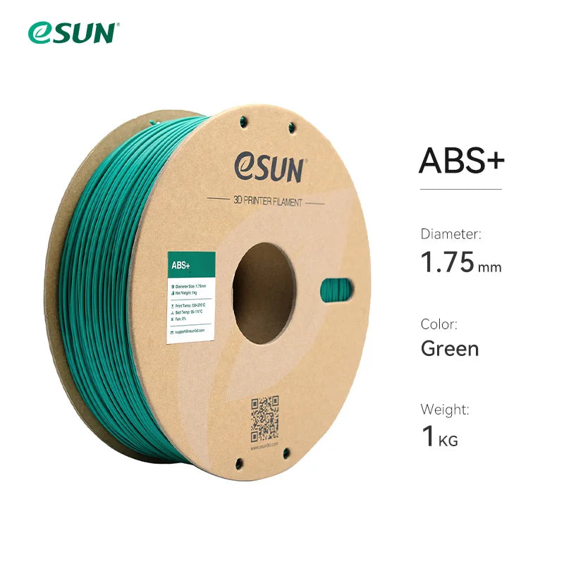 3D Printer Filament 1.75Mm 1KG ABS+ 3D Plastic Printing Filament 2.2 LBS Spool 3D Printing Material for 3D Printer