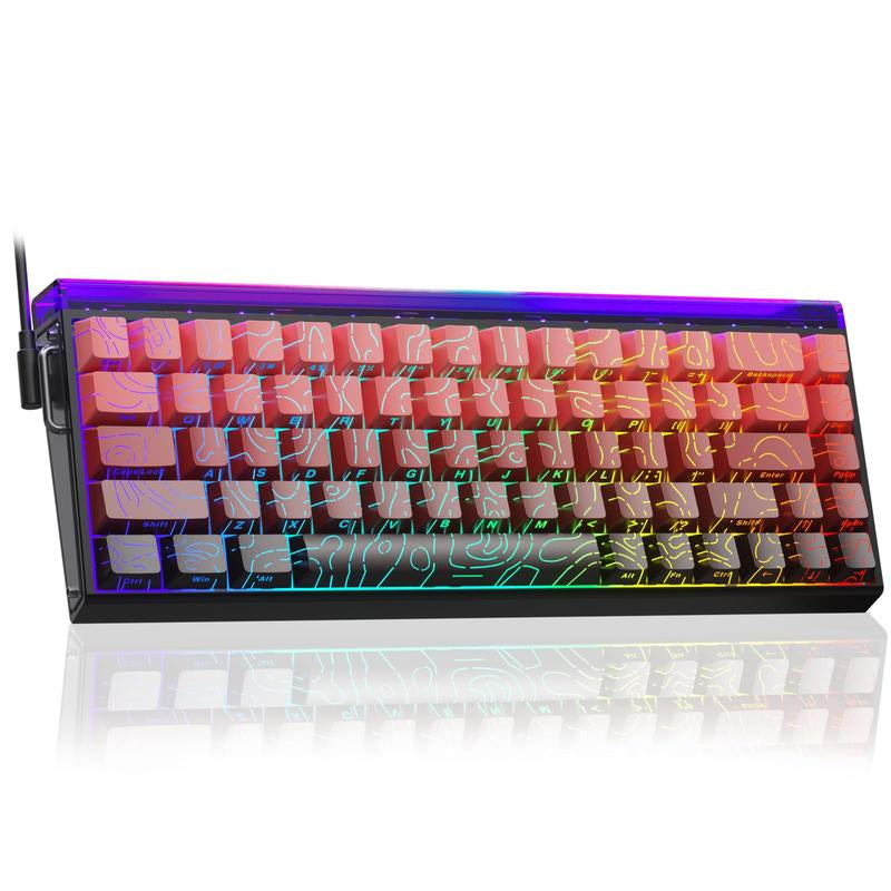 AULA Hero 68 HE 60% Wired Gaming Keyboard - Hall Effect Switches, 8K Hz Polling Rate, RGB Backlit, Customizable Software for PC/Mac Gamers