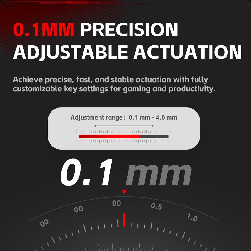 KEMOVE T68-C Magnetic Switch RGB Mechanical Gaming Keyboard - Compact 65% Layout for Esports & FPS Games, Linear Switches, ABS Keycaps, Windows Compatible