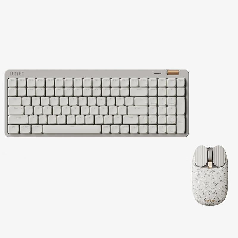 Lofree Flow Lite 100 Keys Low Profile Mechanical Keyboard Rechargeable Wireless Keyboard with 2.4G Receiver, Bluetooth and Wired Connection Specter Switches