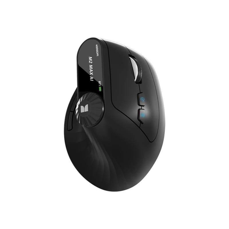 Monster AI M2 MAX Ergonomic Wireless Mouse Vertical Design 2.4G Bluetooth Long Battery Life Multifunctional Control Knob for Laptops & Desktops Tiktokshopblackfriday