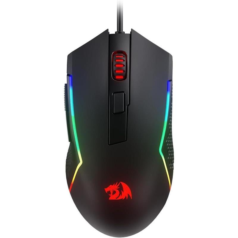 Redragon M616 RGB Gaming Mouse, 10000 DPI Wired Optical Mouse with 6 Programmable Buttons & 8 Backlit Modes, Software Supports DIY Keybinds
