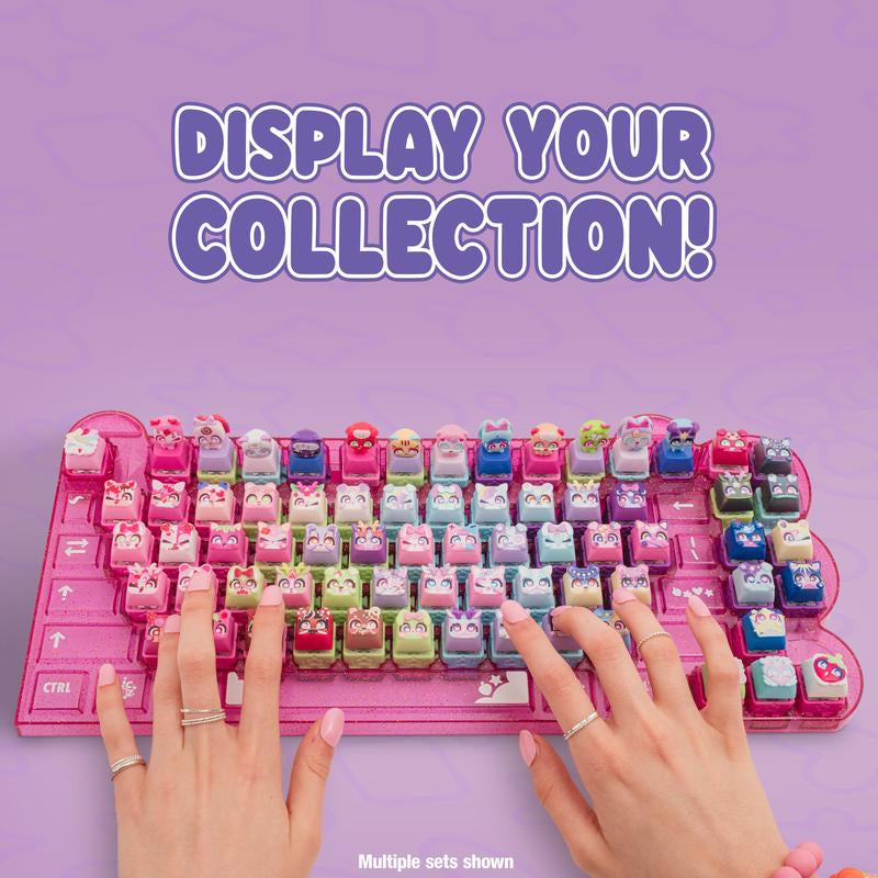 Clickeez Keyboard Mega Pack - Fun Themed Keyboard, 15 Clickeez Figures, and Keychain for Ages 6+!