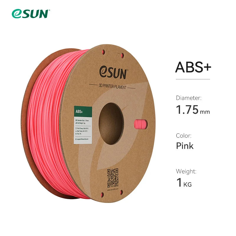 3D Printer Filament 1.75Mm 1KG ABS+ 3D Plastic Printing Filament 2.2 LBS Spool 3D Printing Material for 3D Printer