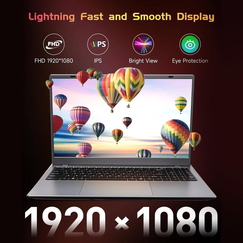 Sleek 15.6" Business Laptop - AMD 3020E, 8GB RAM, 256GB SSD, Fingerprint Recognition & Backlit Keyboard