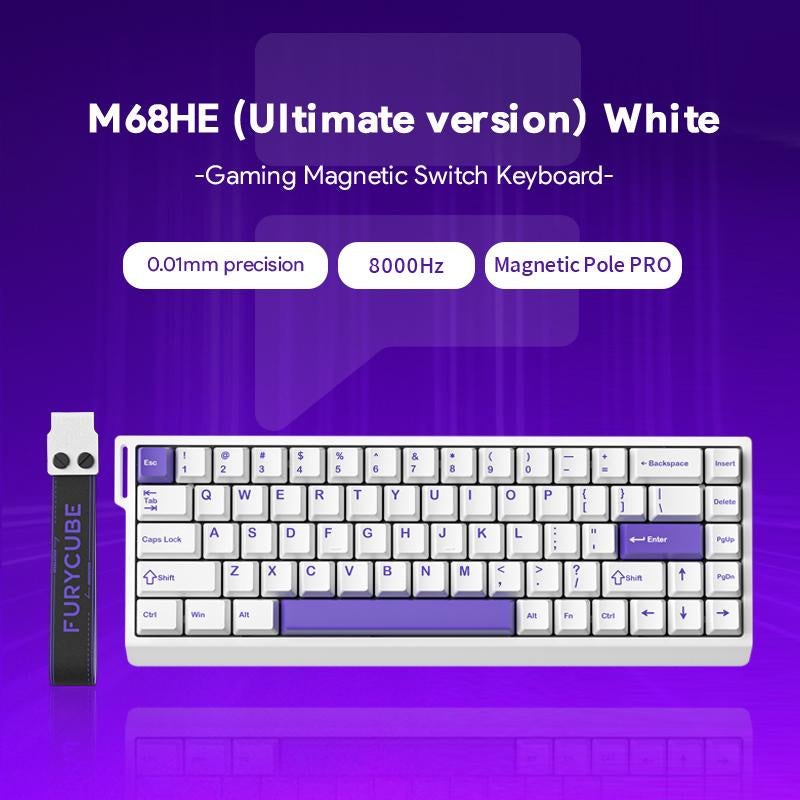 【New】Furycube M30 HE Wired Magnetic Switch Gaming Keyboard,30% Layout,Rt 0.01,Extreme Response,Rgb Backlit,Wired Connection,Wed Driver,8K Returns,E-Sport Gaming Accessories PC Accessories